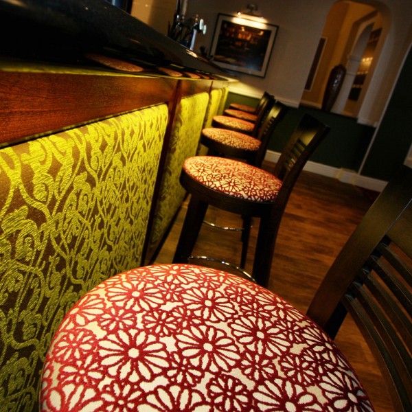 Hotel Bar Design - Upholstered Panels